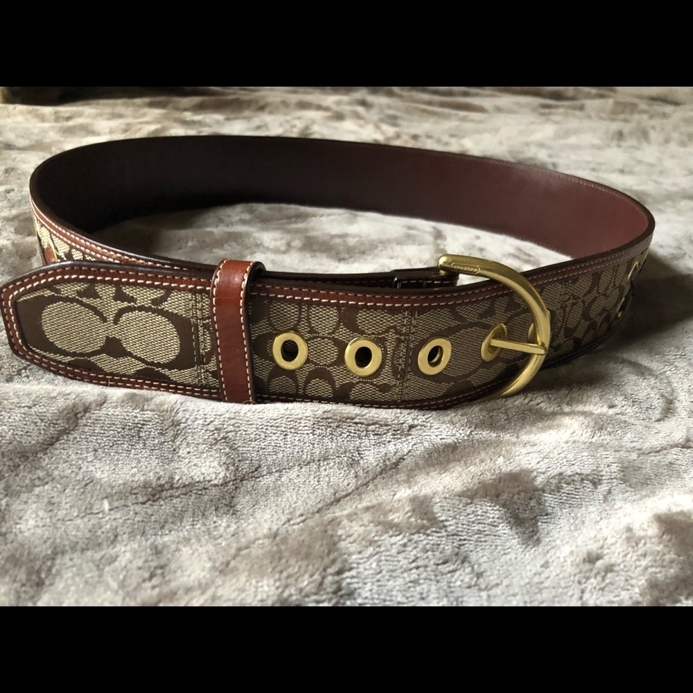 Coach Cognac Belt